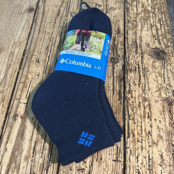 Columbia Unisex-adult Size L Northbend Quarter 2 Pack Socks NWT - Picture 1 of 5